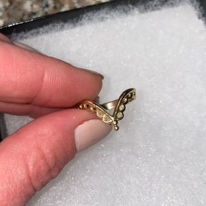 Handmade, Unique 14k Yellow Gold Stacking Ring, 7